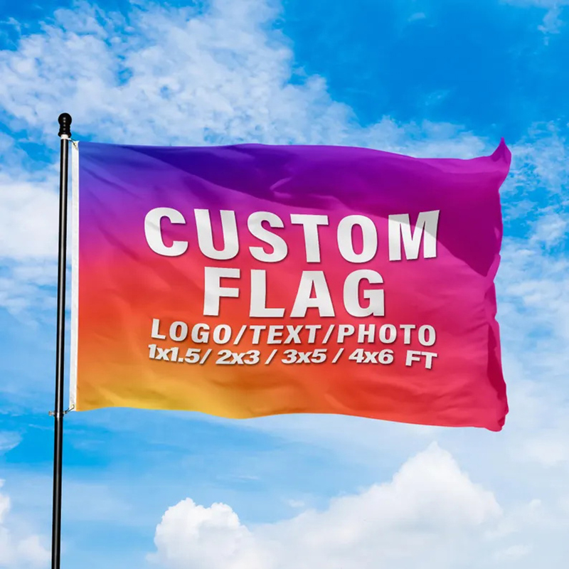 Commercial Printing Images - Bandiera Personalizzata con Stampa di Immagini,