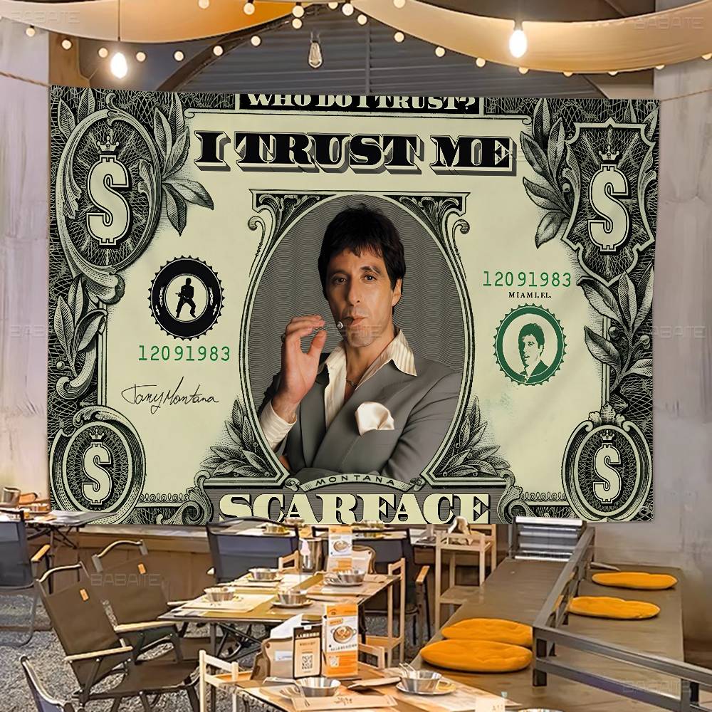 Commercial Printing Company - Bandiera Pubblicitaria Retrò S-Scarface con Stampa