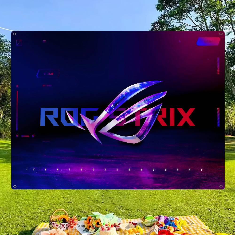 Commercial Printing Company - A-AsuS-S R-ROG LOGO Stampa avanzata Bandiera